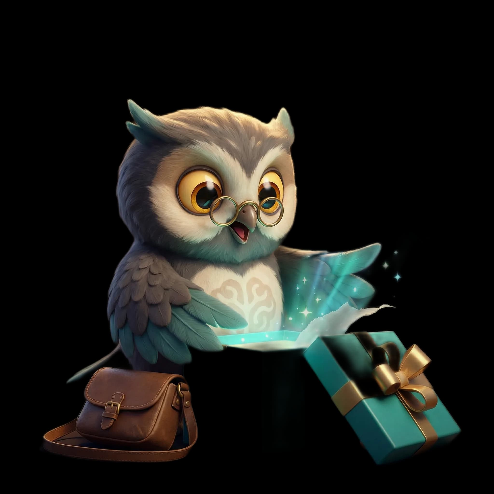 Scout the owl inviting you to join Contextter